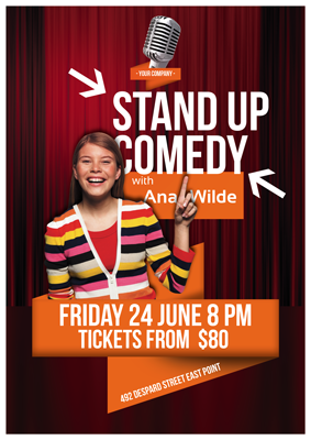 stand up comedy flyer
