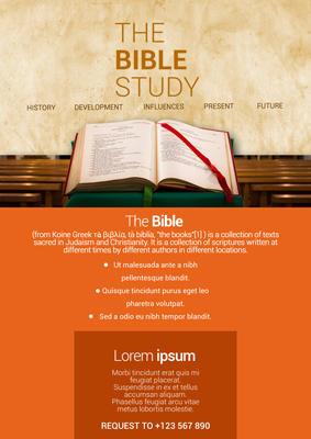 bible study flyer