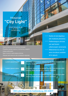 hospital city light flyer
