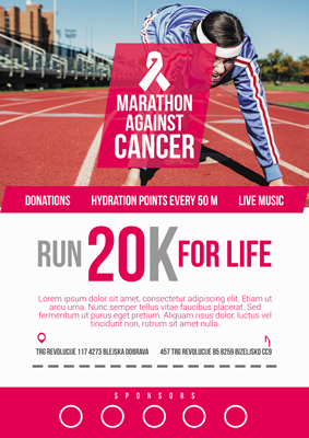 marathon against cancer flyer