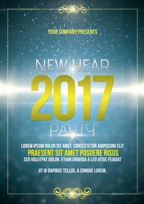 new years party flyer